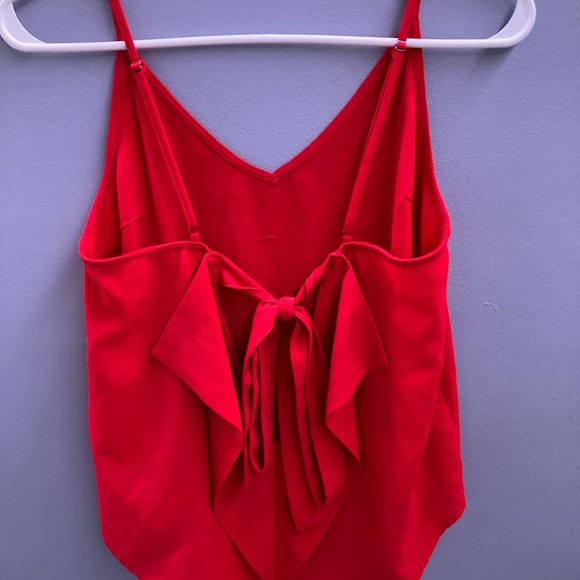 Forever 21 Dressy Red Tank with Back Bow - Picture 2 of 4
